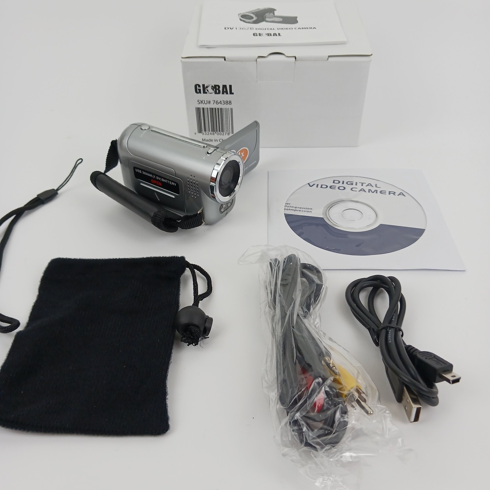 Global New Beginnings 1.5" 3.1 MP Digital Video Camera with 4X Zoom DV-136ZB