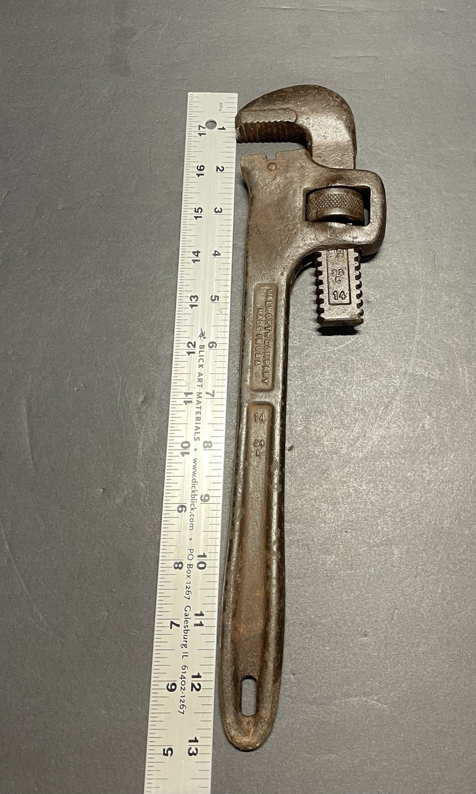 Vintage Walworth Walco Pipe Wrench 13”