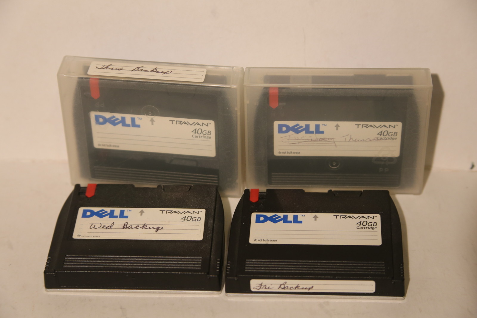 Dell Travan 40GB tapes, used