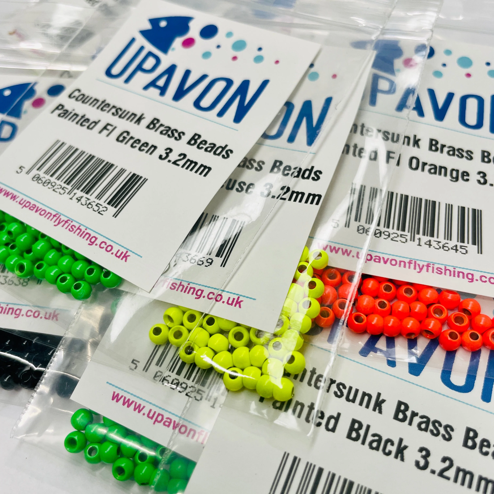 Upavon Countersunk Painted Brass Beads