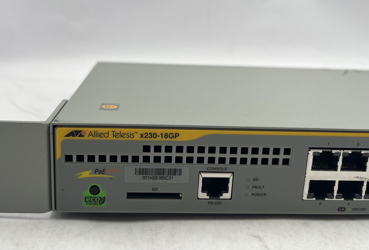 ALLIED TELESIS AT-X230-18GP LAYER 3 MANAGED POE+ GIGABIT SWITCH