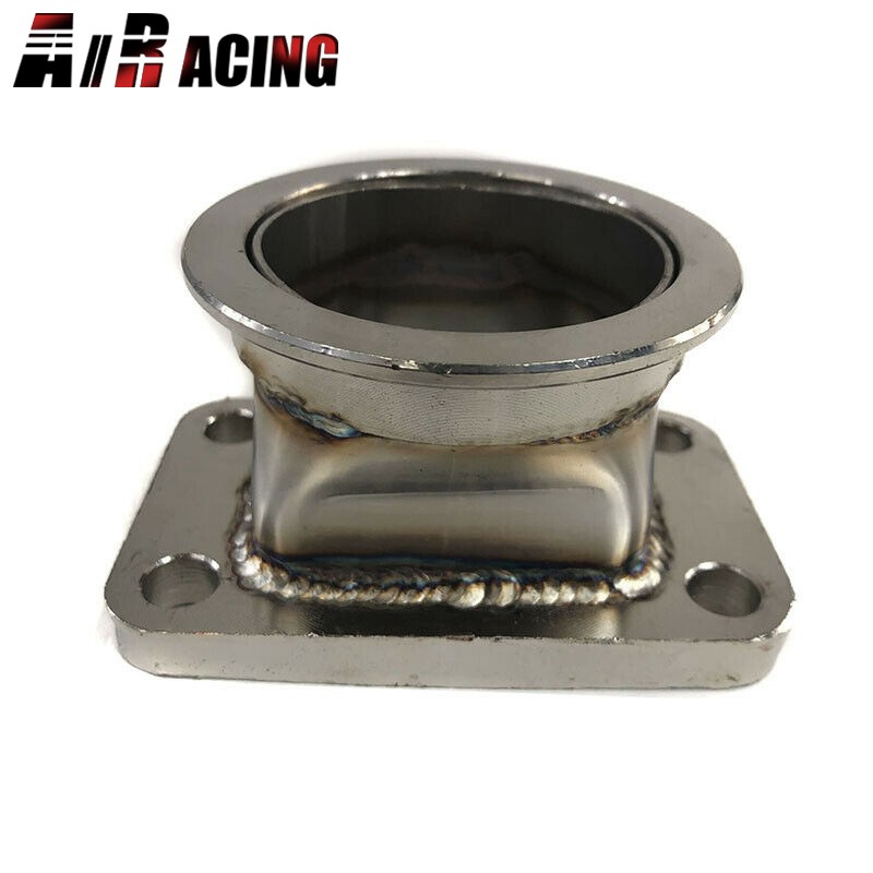 1Pcs T3 4-Bolt to 2.5" V-Band Stainless Steel Turbo Flange Conversion Adapter