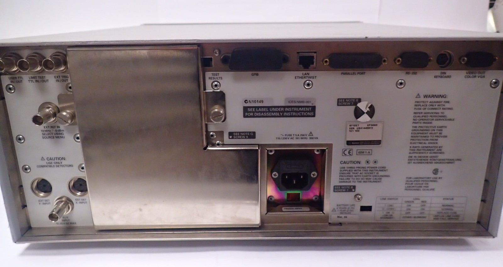 HP / KEYSIGHT / AGILENT 8712ET RF NETWORK ANALYZER 300kHz - 1.3GHz (70 Ohm)