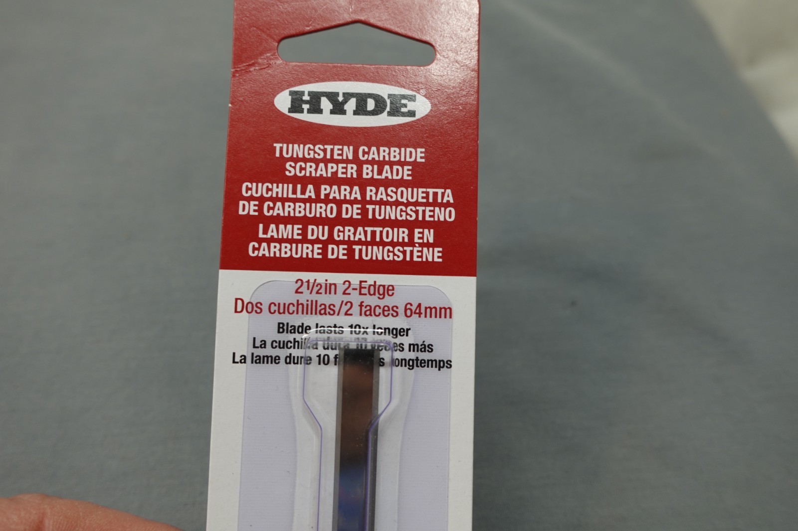 HYDE TUNSTEN CARBIDE SCRAPER BLADE 2 1/2" 2-EDGE ( BRAND NEW) # 11180