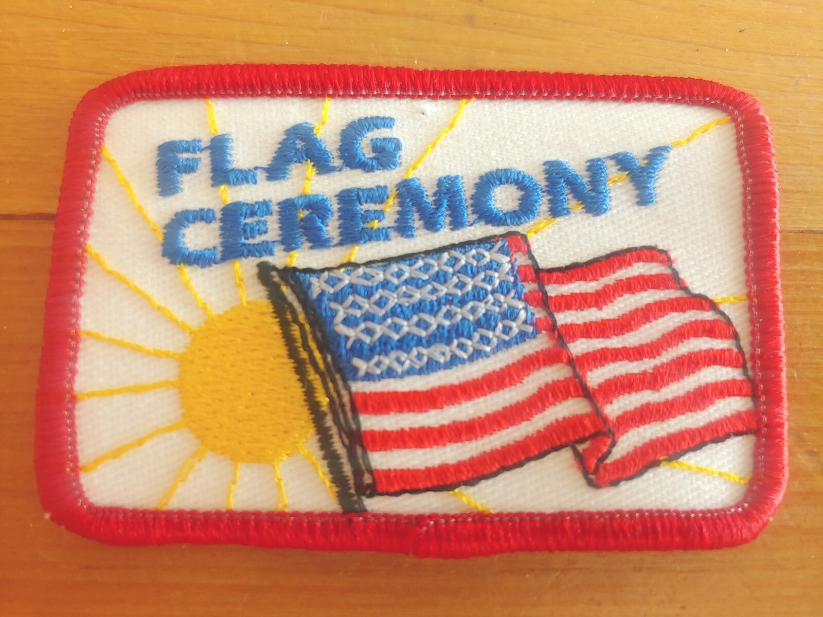 United States Flag Ceremony Patch