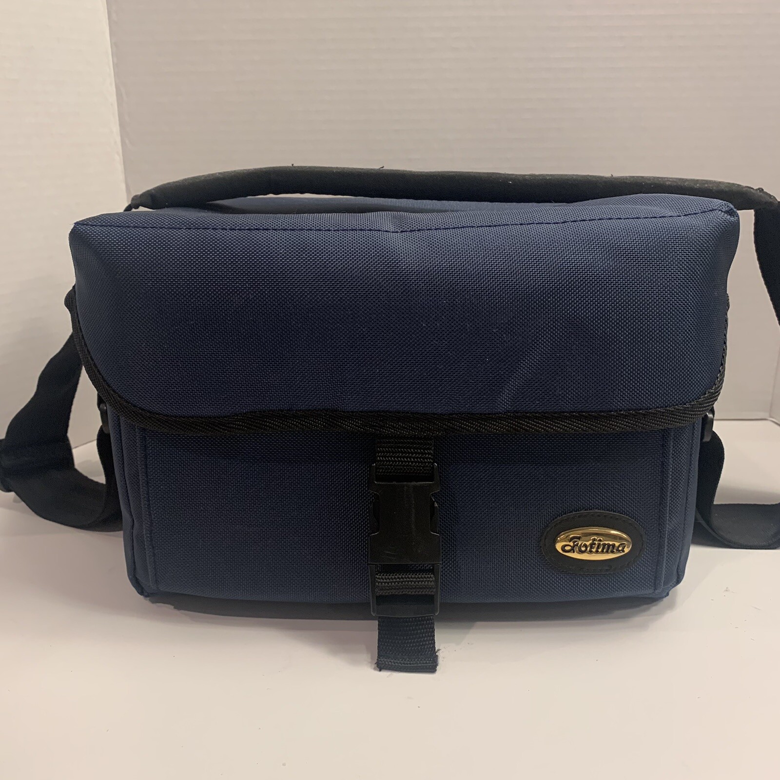 FOTIMA Shoulder Camera Bag Blue Adjustable Strap