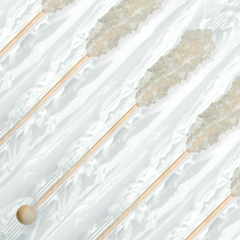 WRAPPED WHITE ROCK CANDY SWIZZLE STICKS PARTY GIFTS GOODY BAGS YOU CHOOSE AMOUNT
