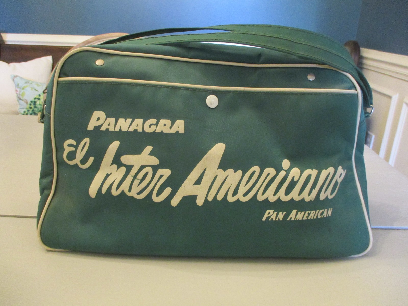 VINTAGE PANAGRA PAN AMERICAN FLIGHT TRAVEL CARRY ON BAG-STEWARDESS-PILOT -PAN AM