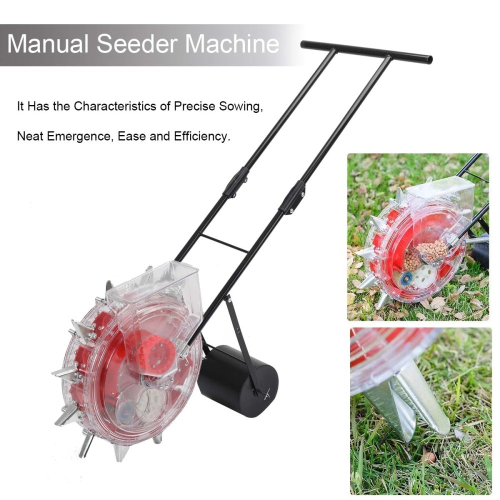 13.5cm Manual Seeder Machine Hand-push Roller Seeding and Fertilizer Applicator