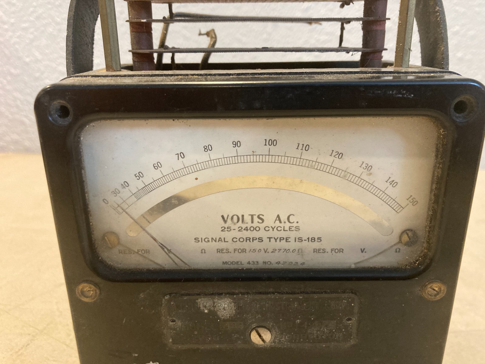Weston Model 433 Zero Corrector AC Voltmeter