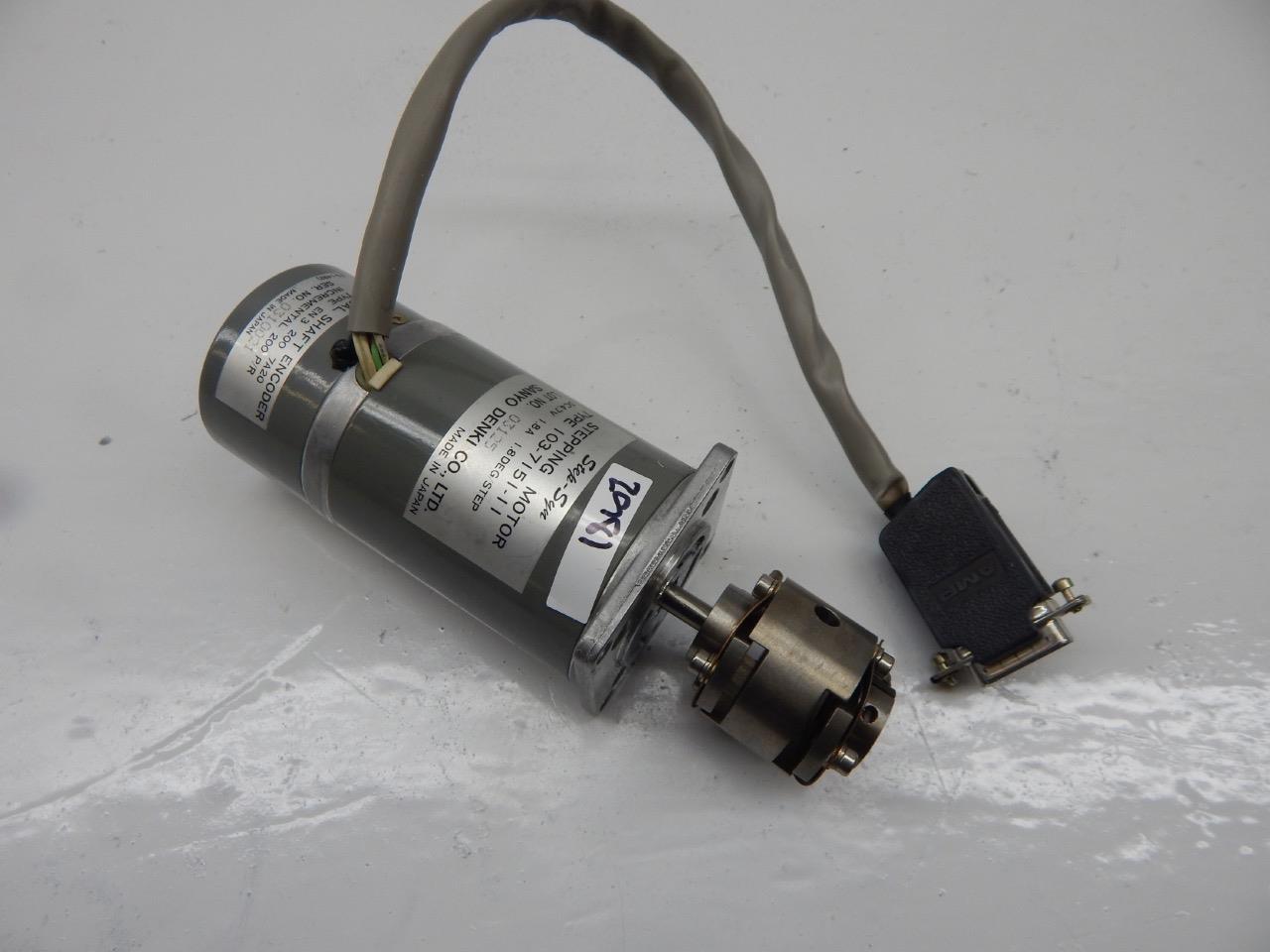 Step-Syn Stepping Motor 103-7151-11 Optical Shaft Enc  Sanyo Denki EN3 300 7A20