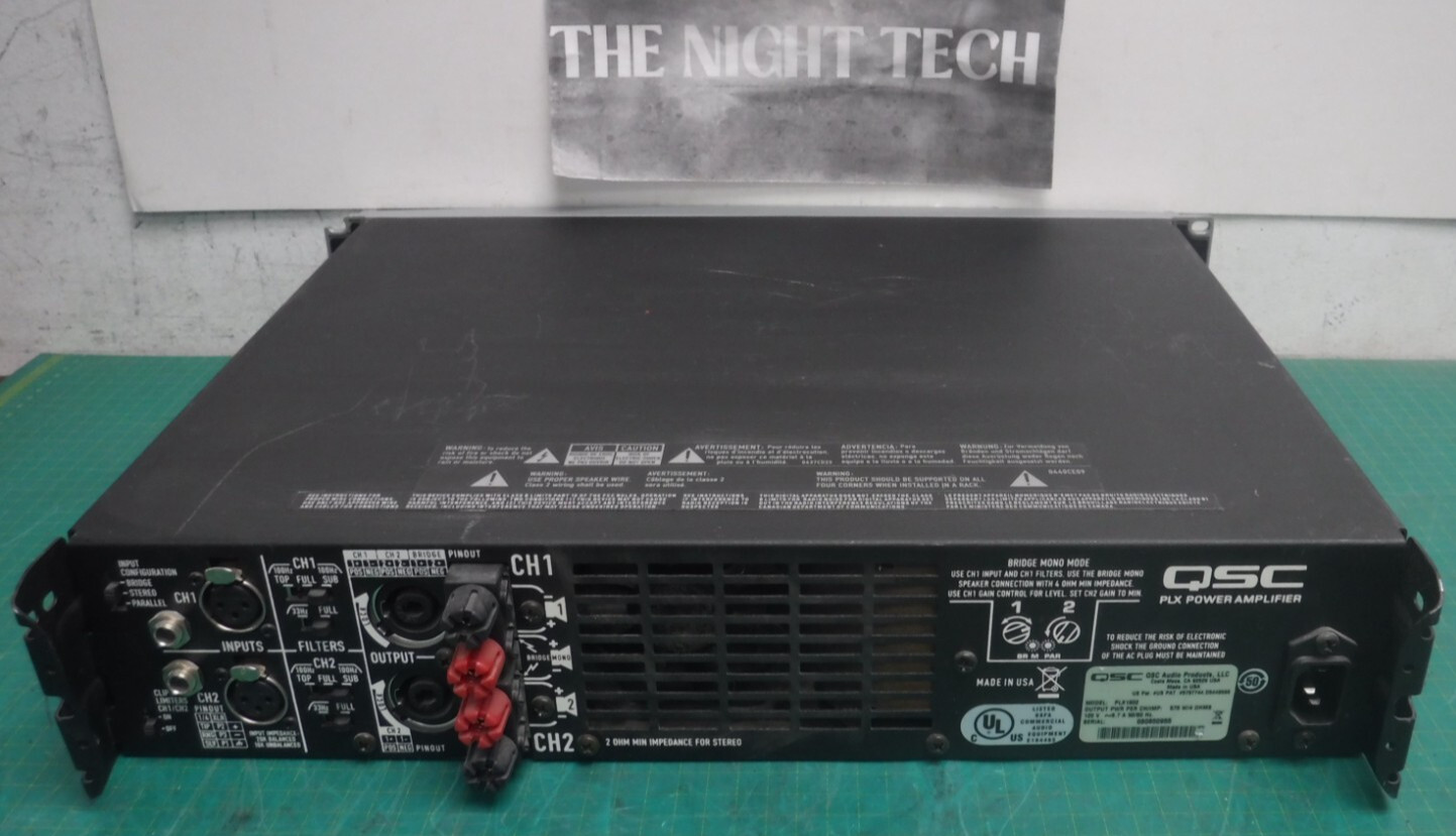 QSC PLX1802 PROFESSIONAL 1800 WATT POWER AMPLIFIER