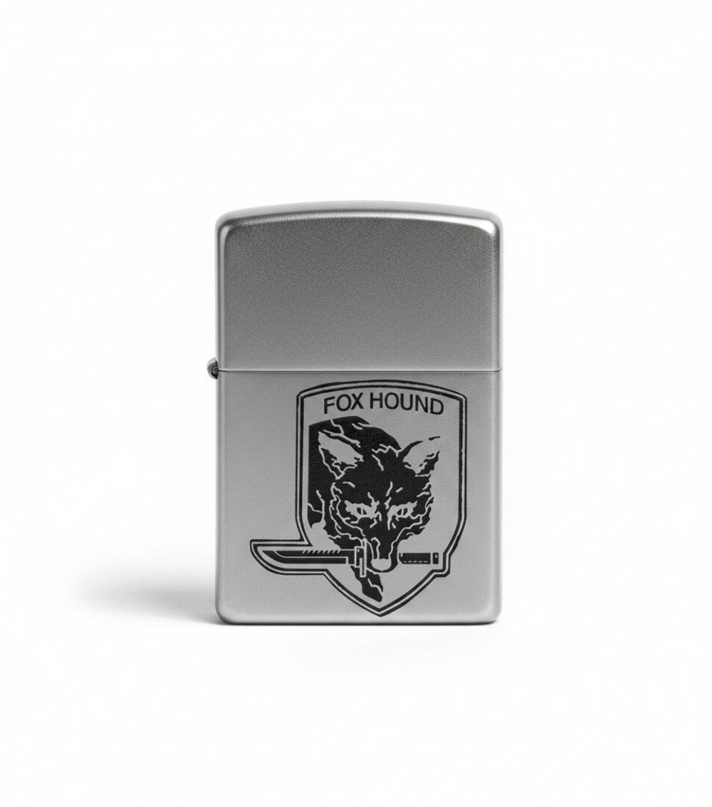 Metal Gear Solid Fox Lighter — Laser Engraved
