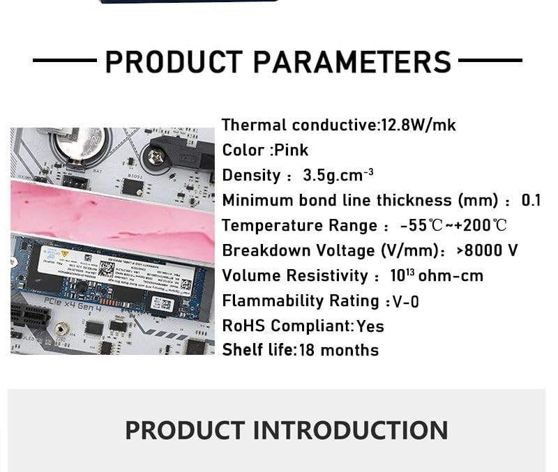 12.8w/mk Thermal Putty for VGA GPU IC Processor Rapid Cooling Thermal Pad