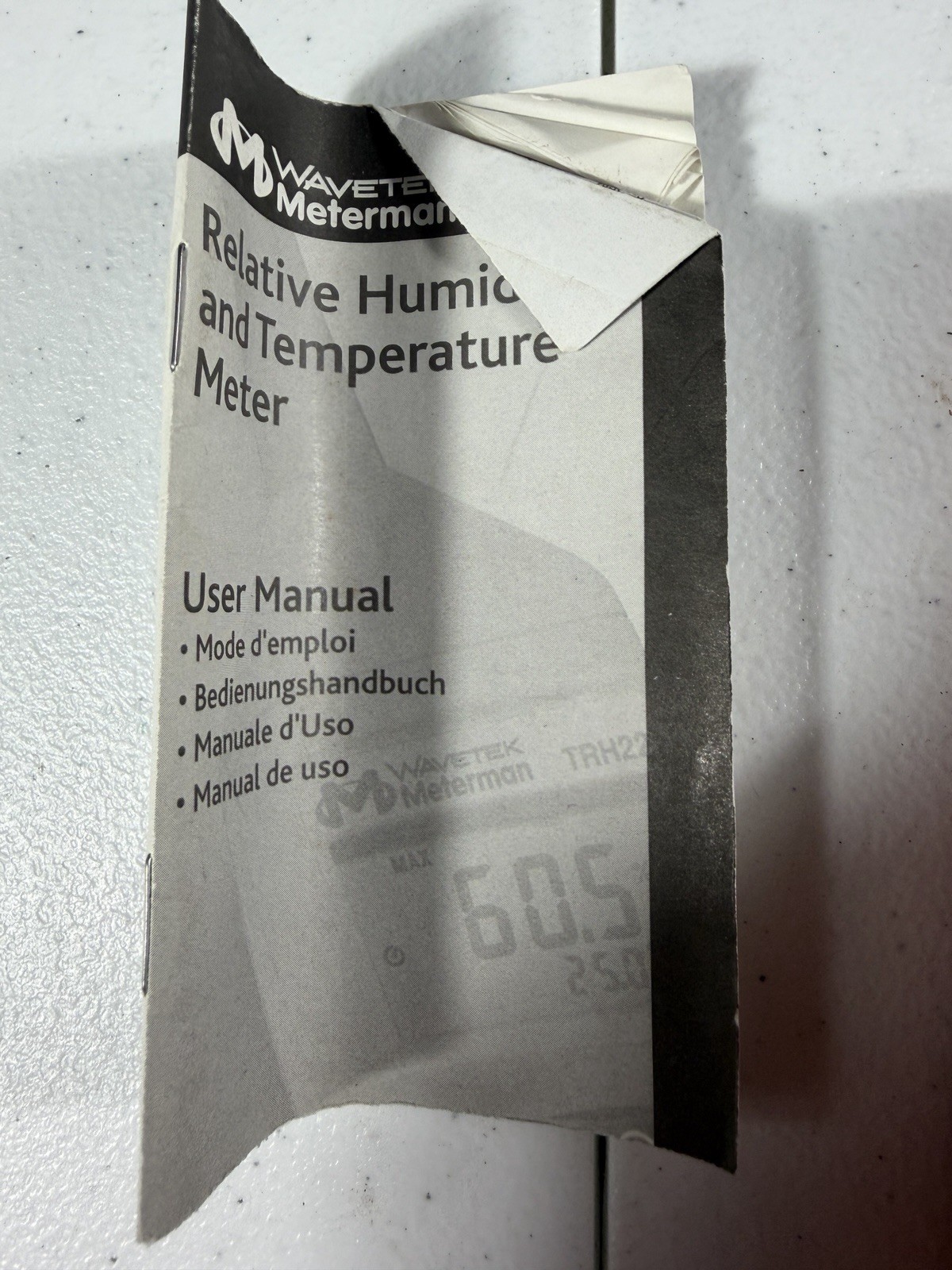 Wavetek Meterman TRH22 Digital Humidity Temperature Meter w/ Case & Manual