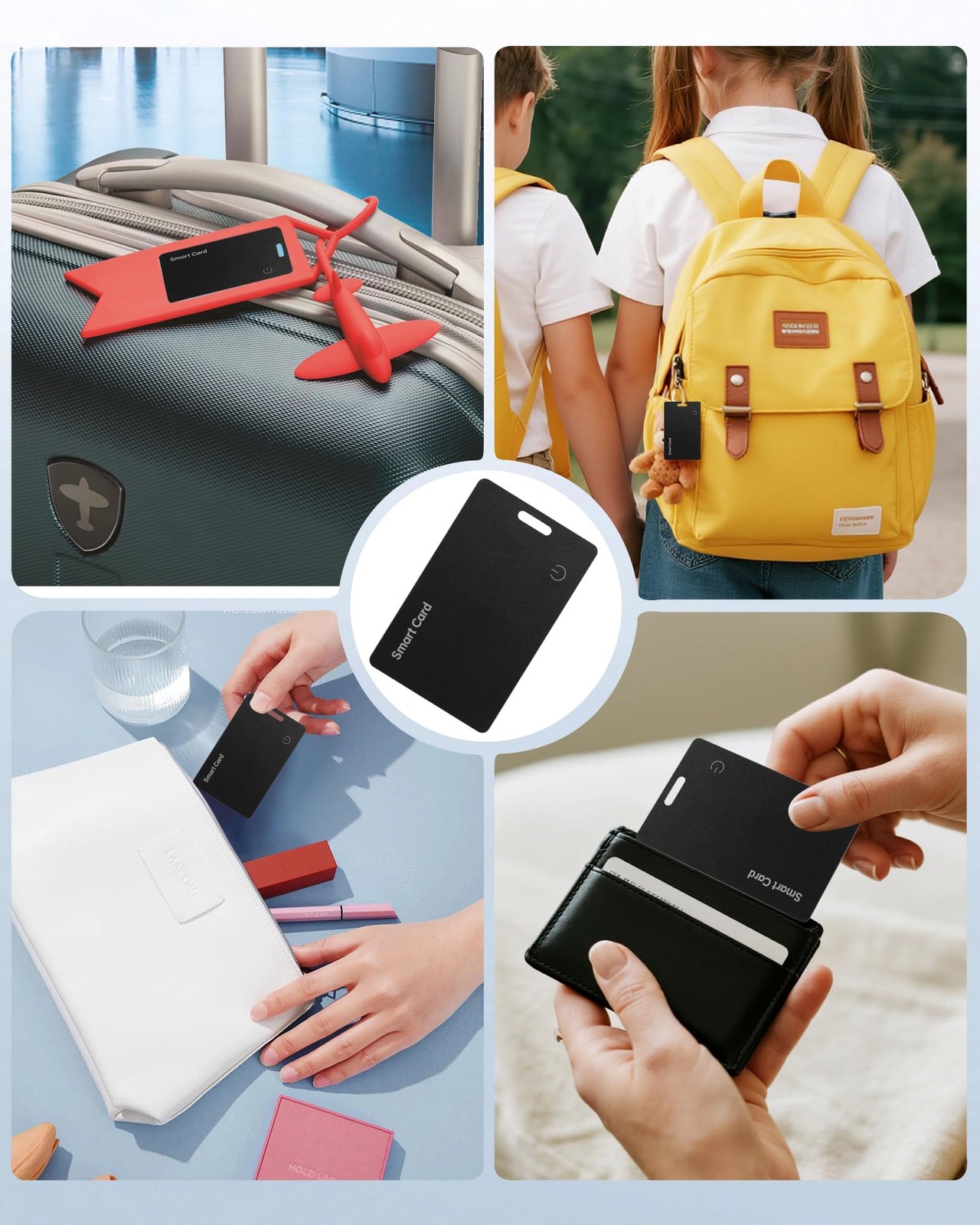 Zoilytech Wallet Tracker Card for Android,Rechargeable Air Tag Wallet Finder,...