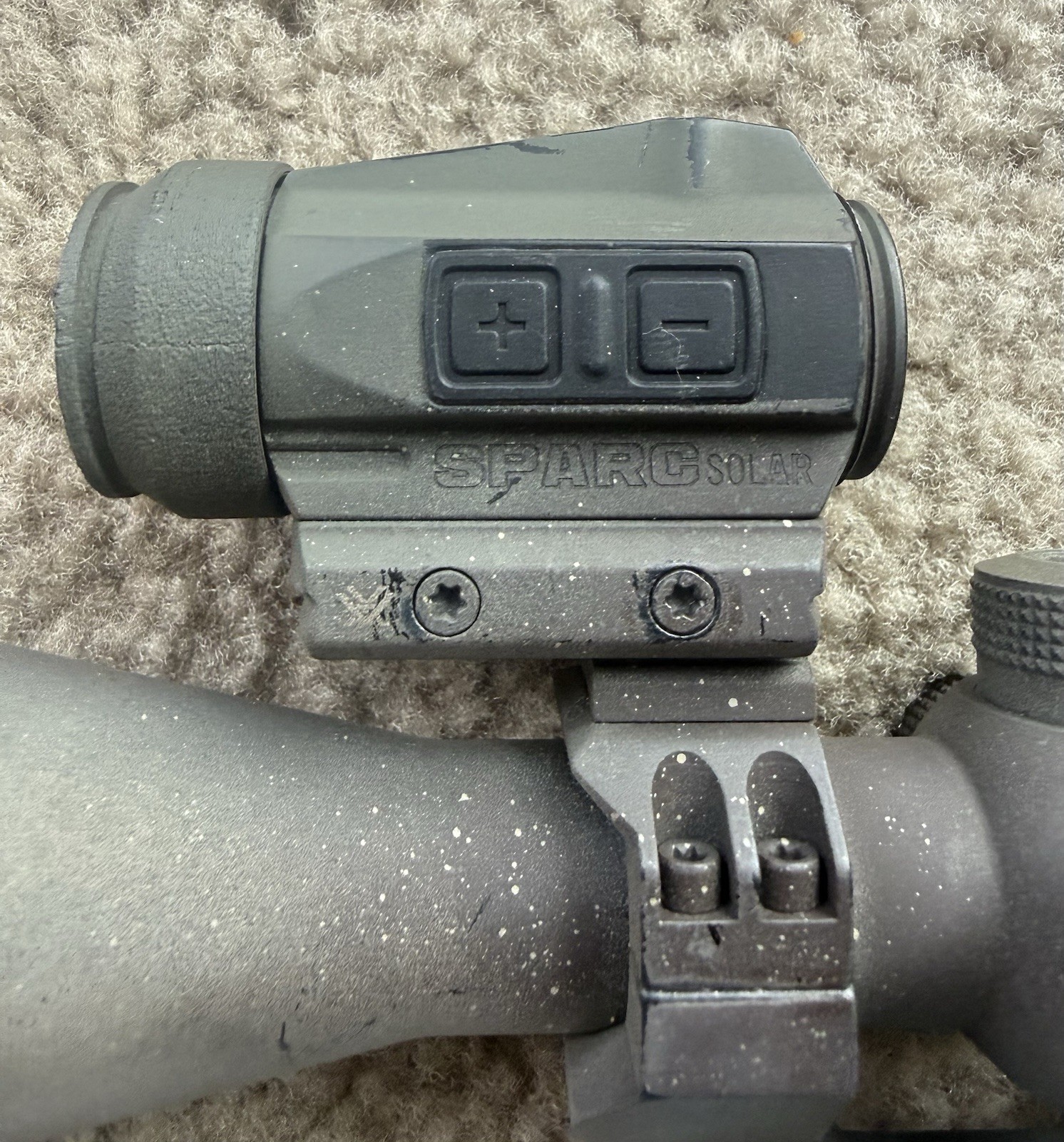 USED Vortex Diamondback HP 4-16x42mm & Piggyback Vortex Sparc Solar Optic Combo