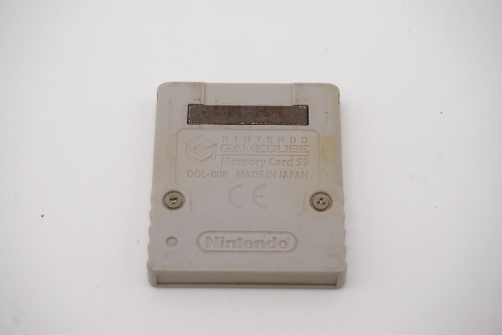 Nintendo GameCube DOL-008 Memory Card Grey With Sticker