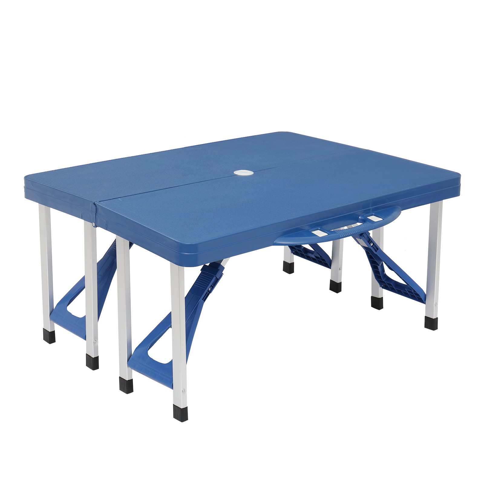 】Siamese Folding Tables and Chairs-Plastic PS Thickening
