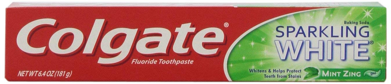 Colgate Sparkling White Mint Gel Toothpaste 6 Ounce Stain Protection Whitening