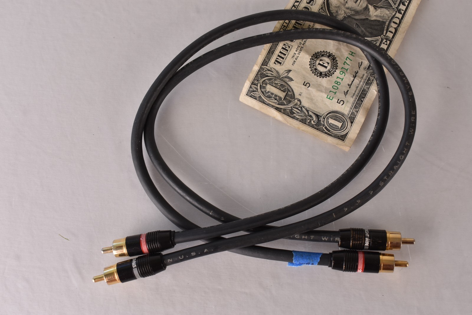 .5m Pair RCA Straight Wire Symphony Audio Interconnect Cables