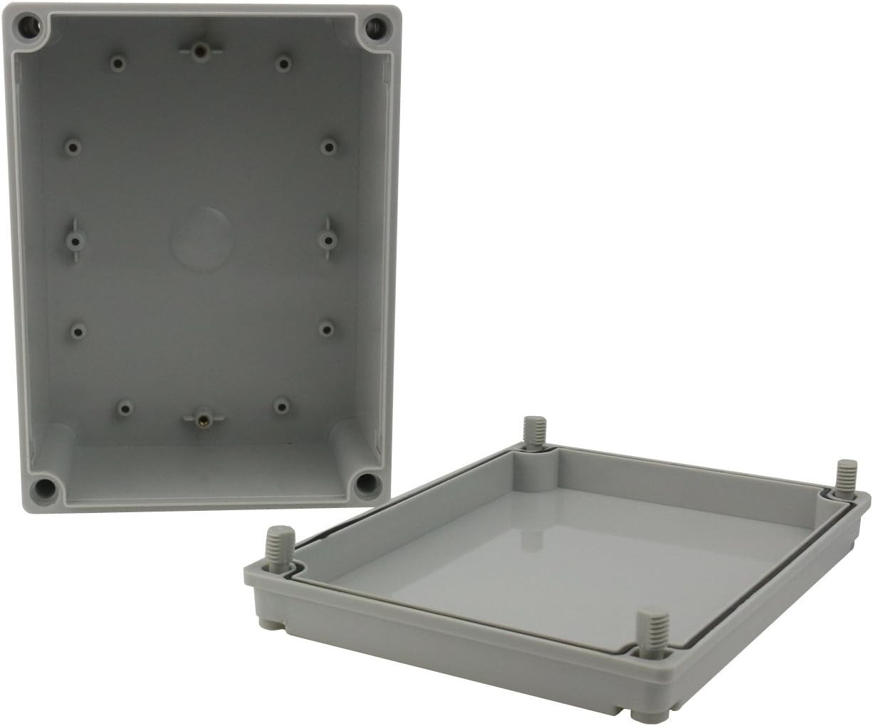 Durable 8x6x4 Plastic Junction Box | Easy Screw-in Installation for Protection
