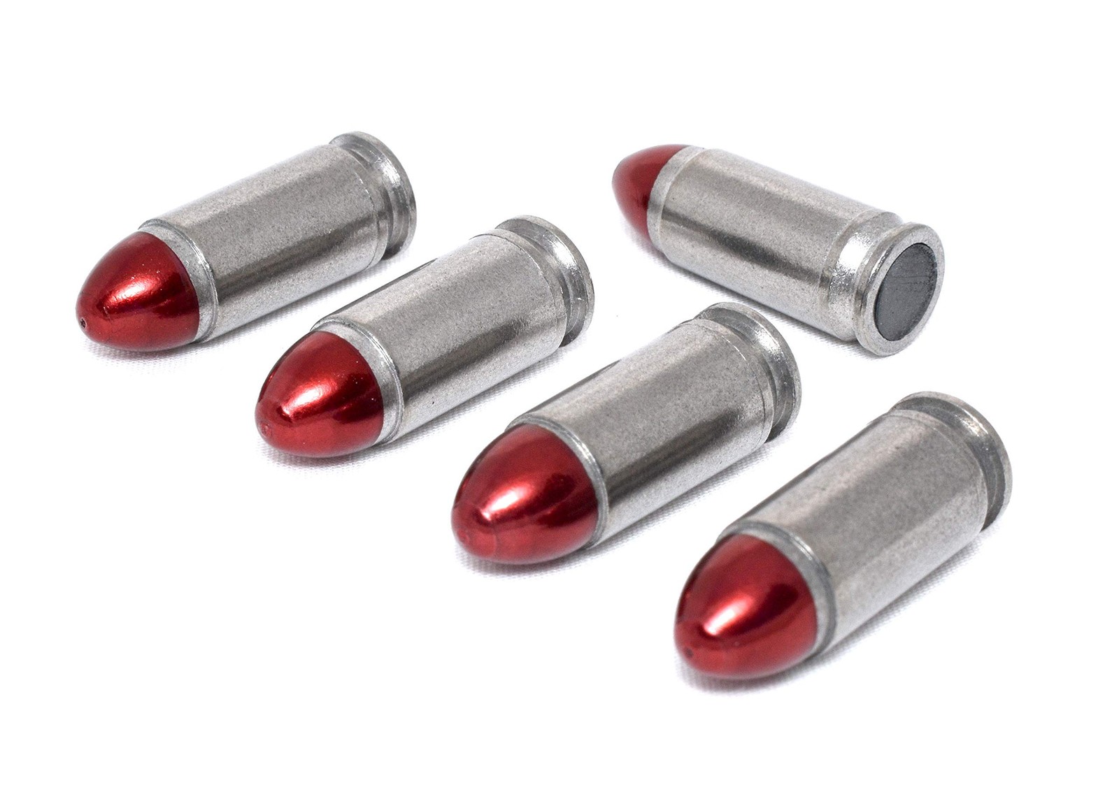 9mm Stainless Steel Snap Caps/Dry Fire Training Rounds (5X RED)