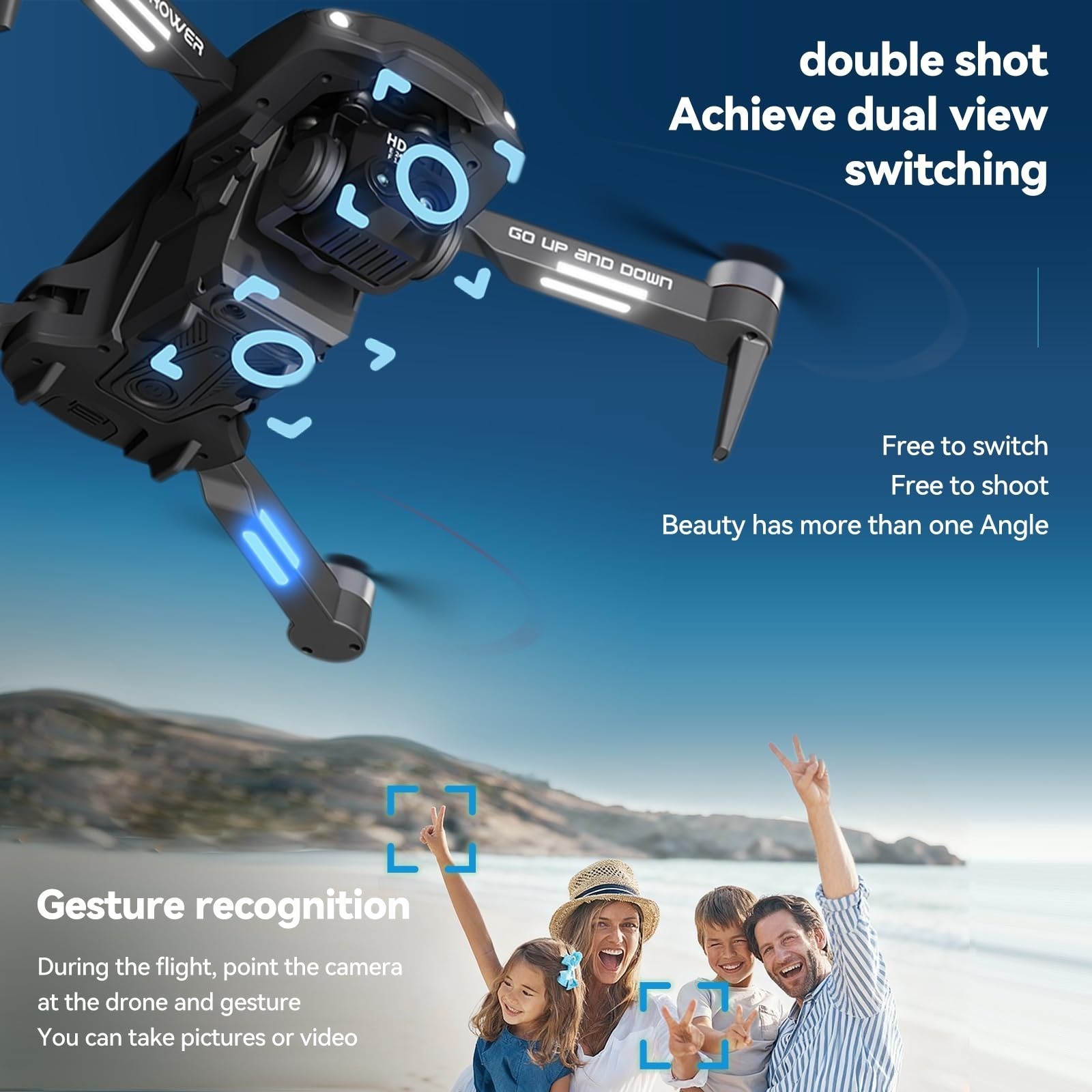 4K Foldable Drone with Obstacle Avoidance | TODAMU H16 Prowler