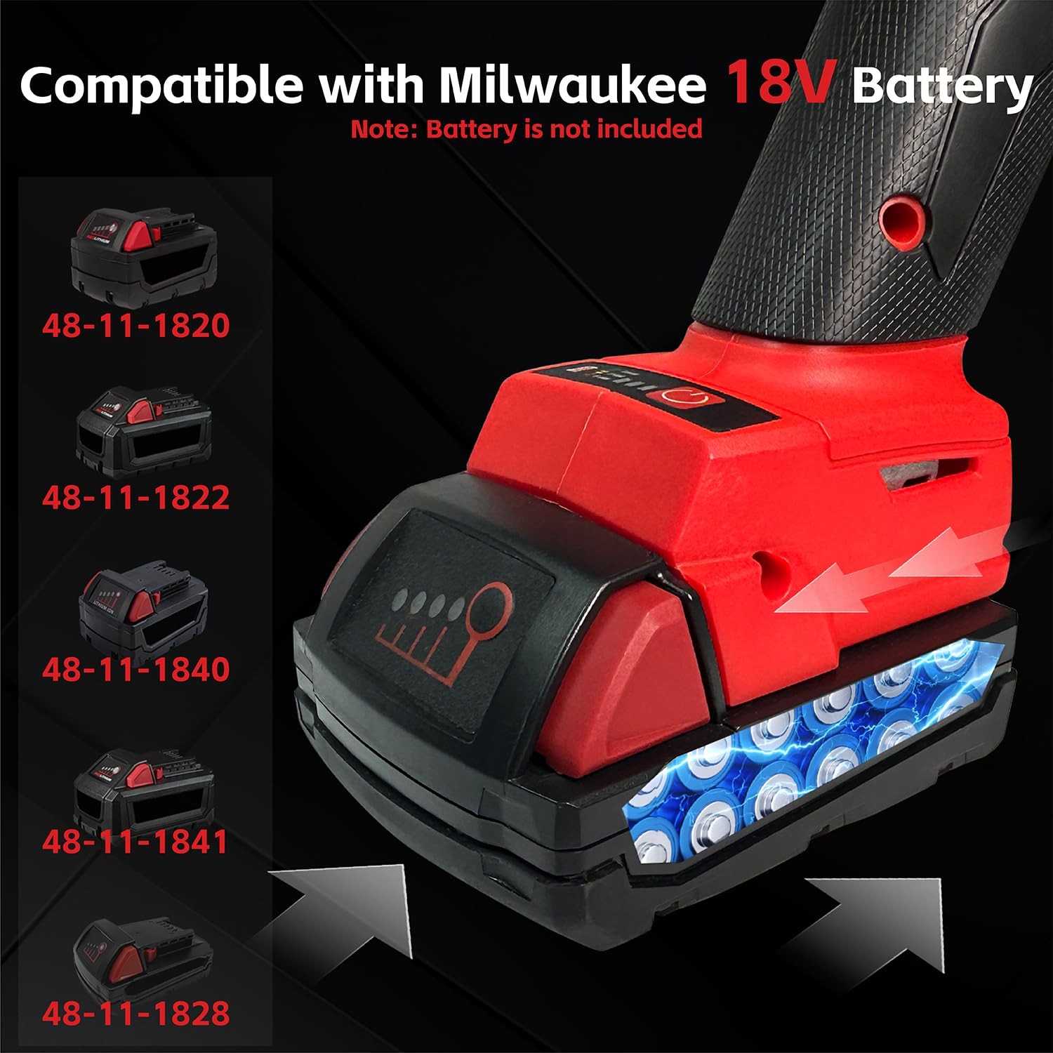 Cordless Angle Grinder Fit for Milwaukee M18 18V Battery