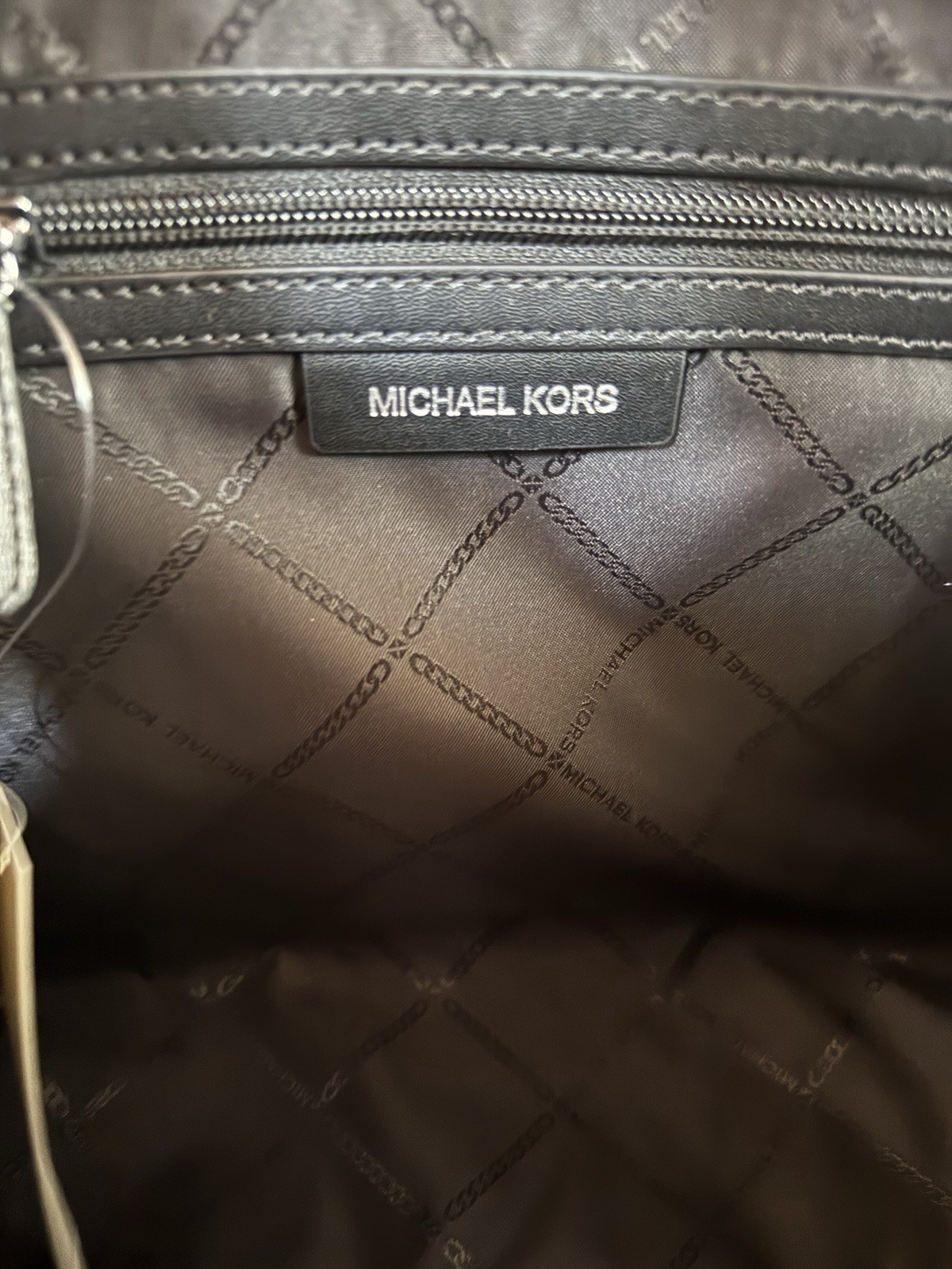 Michael Kors Grayson Medium Satchel Shoulder Exotic Embossed Leather Bag Black