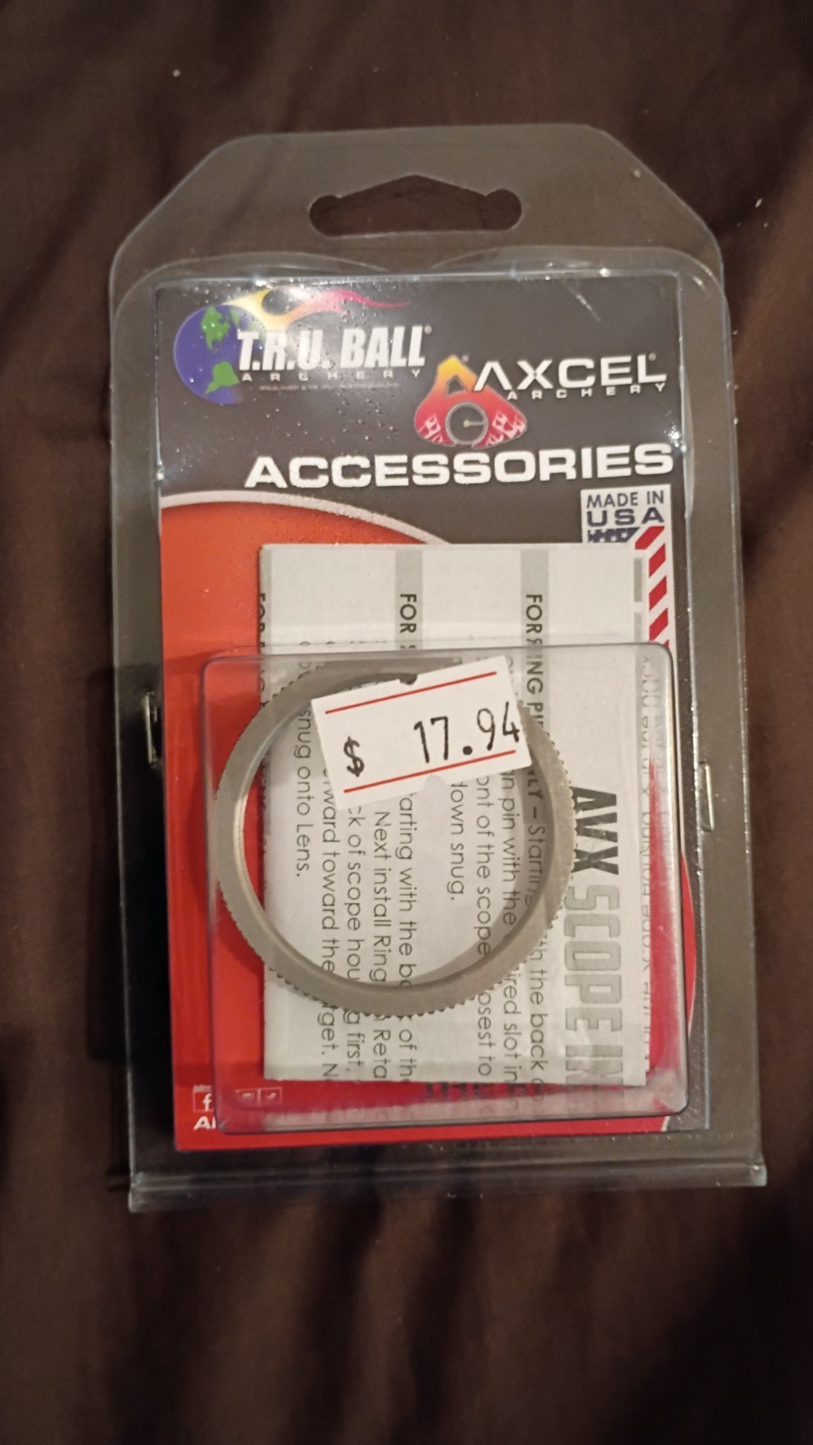 Axcel - AVX-31 - 37.2mm Ring Pin Retainer - Gray
