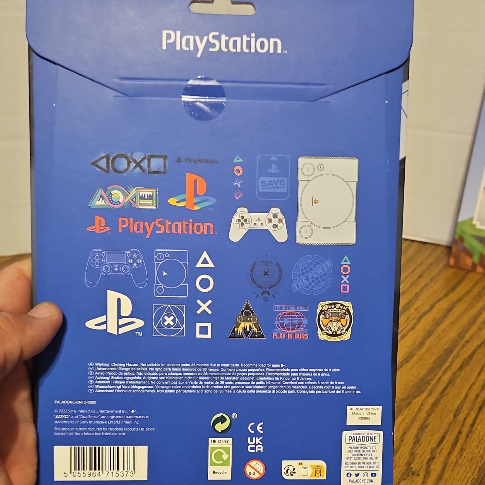 Paladone PlayStation & Mojang Minecraft Removable Waterproof Decal Sheets