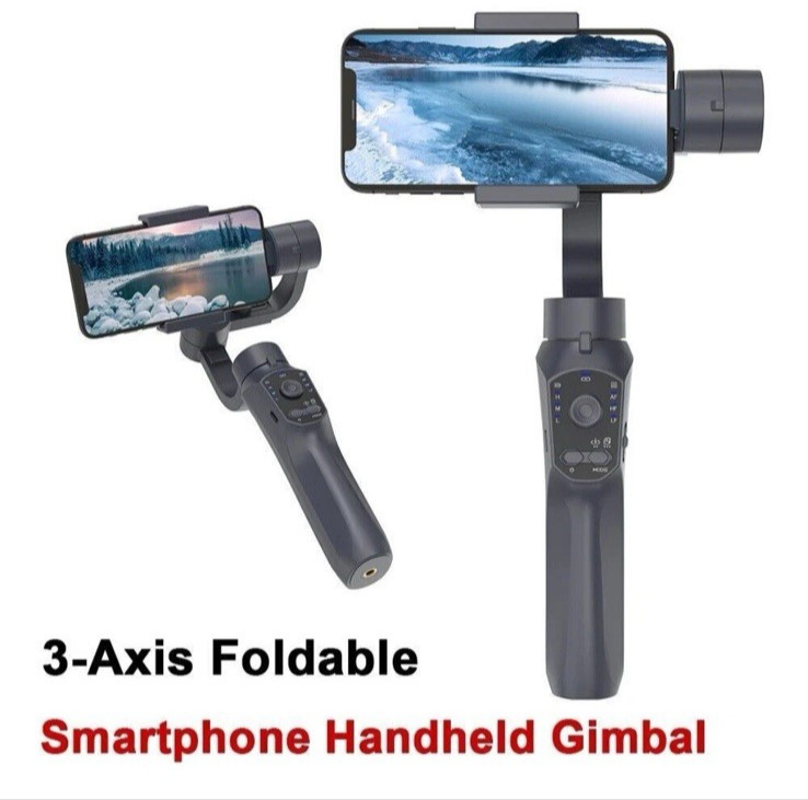 F10 PRO 3-Axis Gimbal Stabilizer Foldable Smartphone Action Camera Handheld -OB