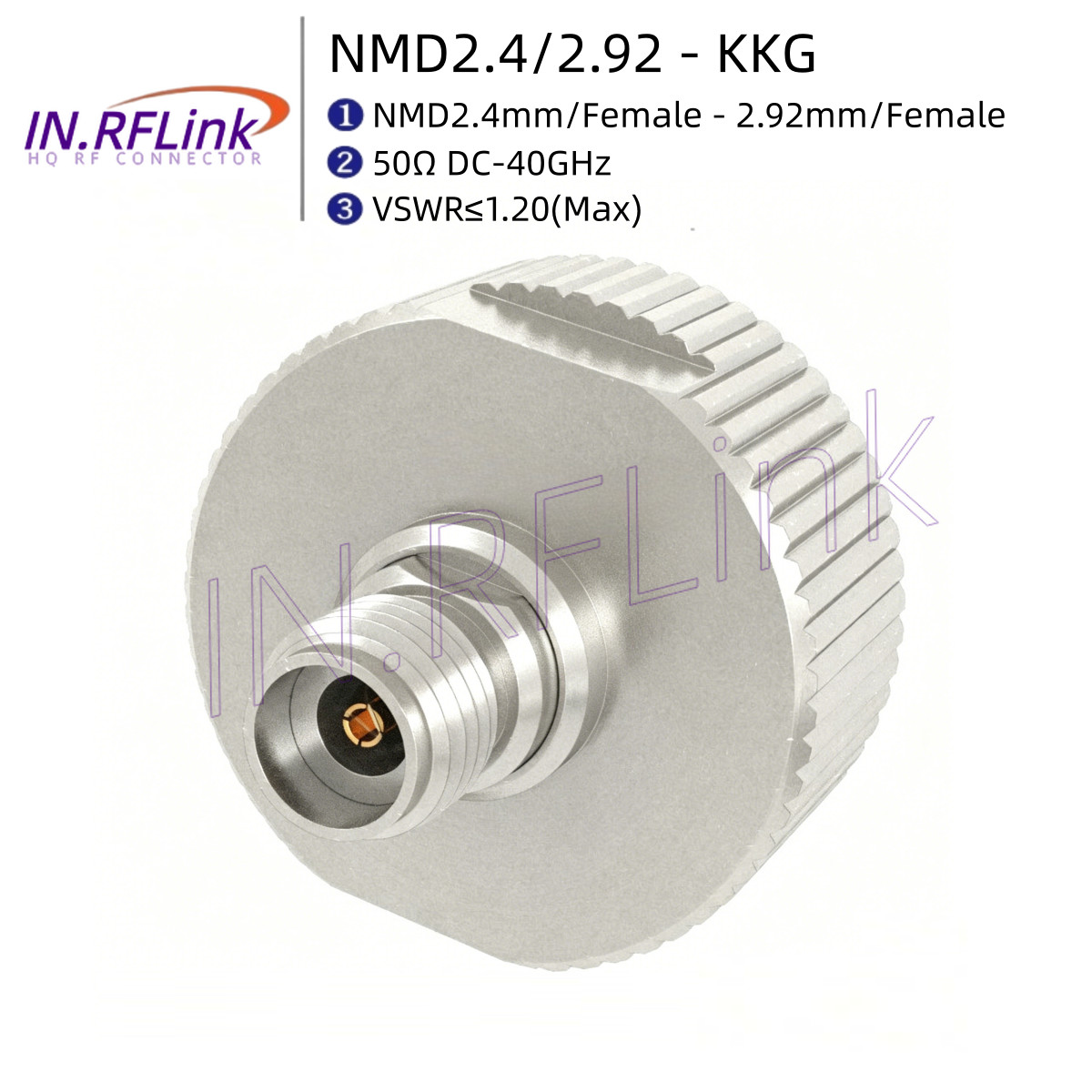 NMD 2.4mm/f - 2.92mm/f Precision RF Adapter for Network Analyzer Connector 40GHz