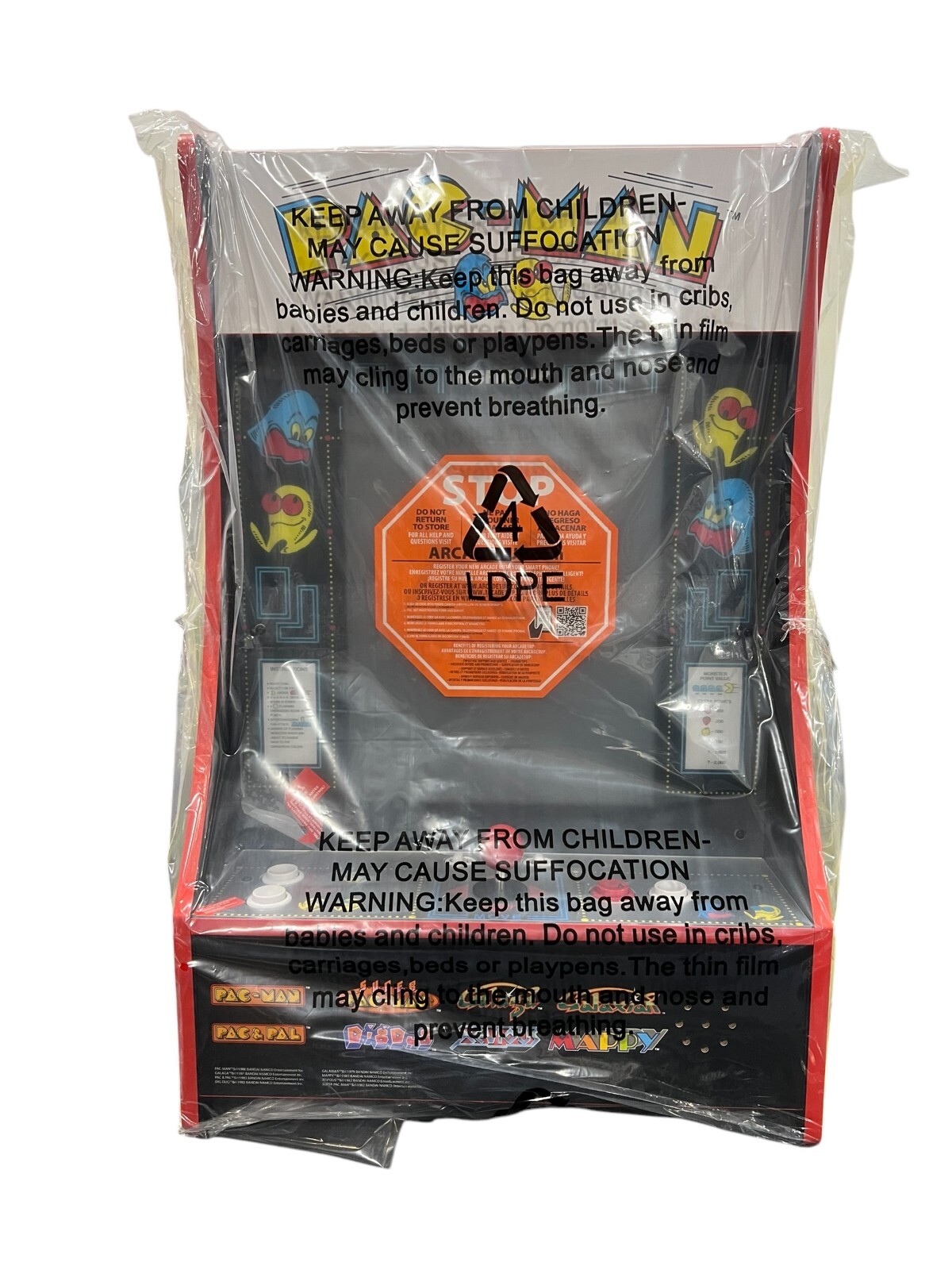 Arcade1Up Party-CADE Pac-Man PARTY-CADE 8-IN-1 Unused 17" LCD Original Packaging