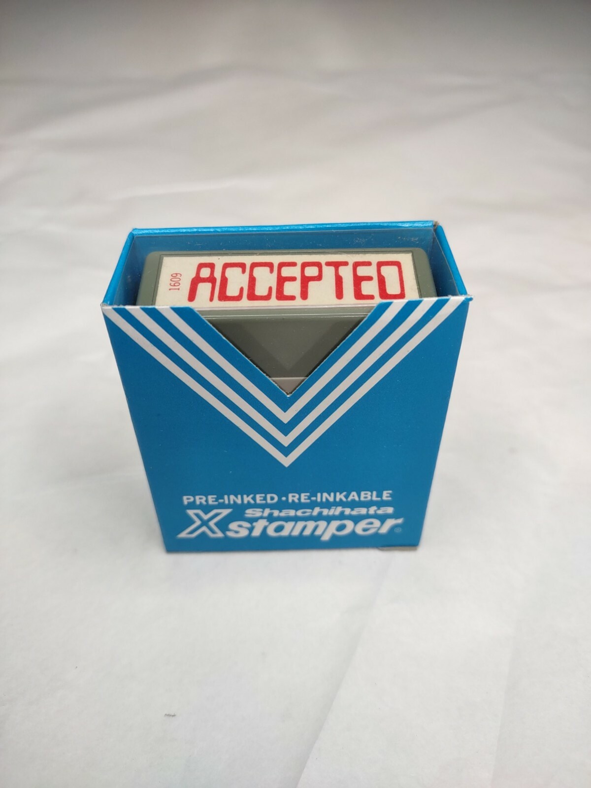 Vintage Xstamper "ACCEPTED" Red Ink Stock No. 1609