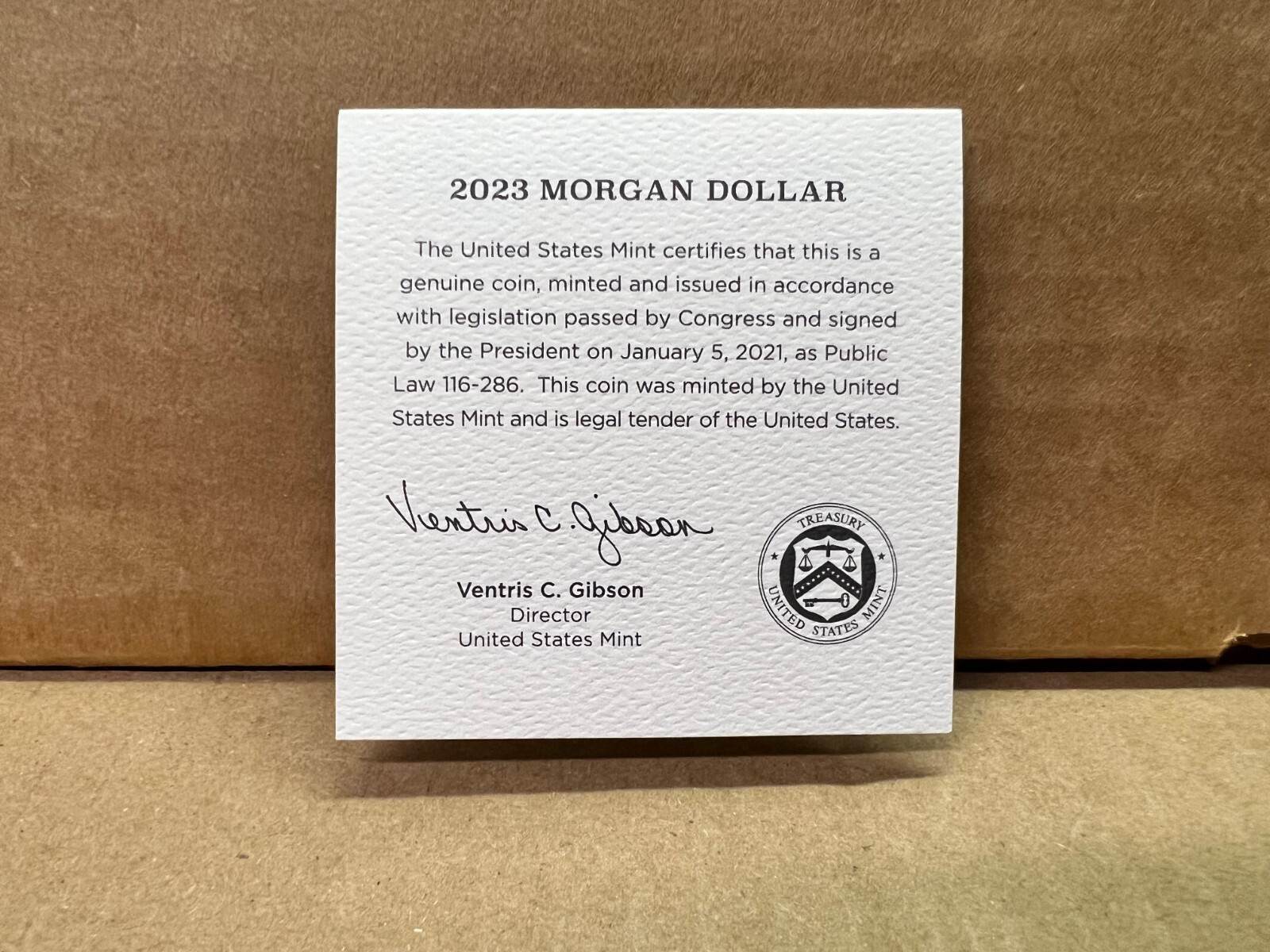 2023 Morgan Silver Dollar Uncirculated Coin 23XE