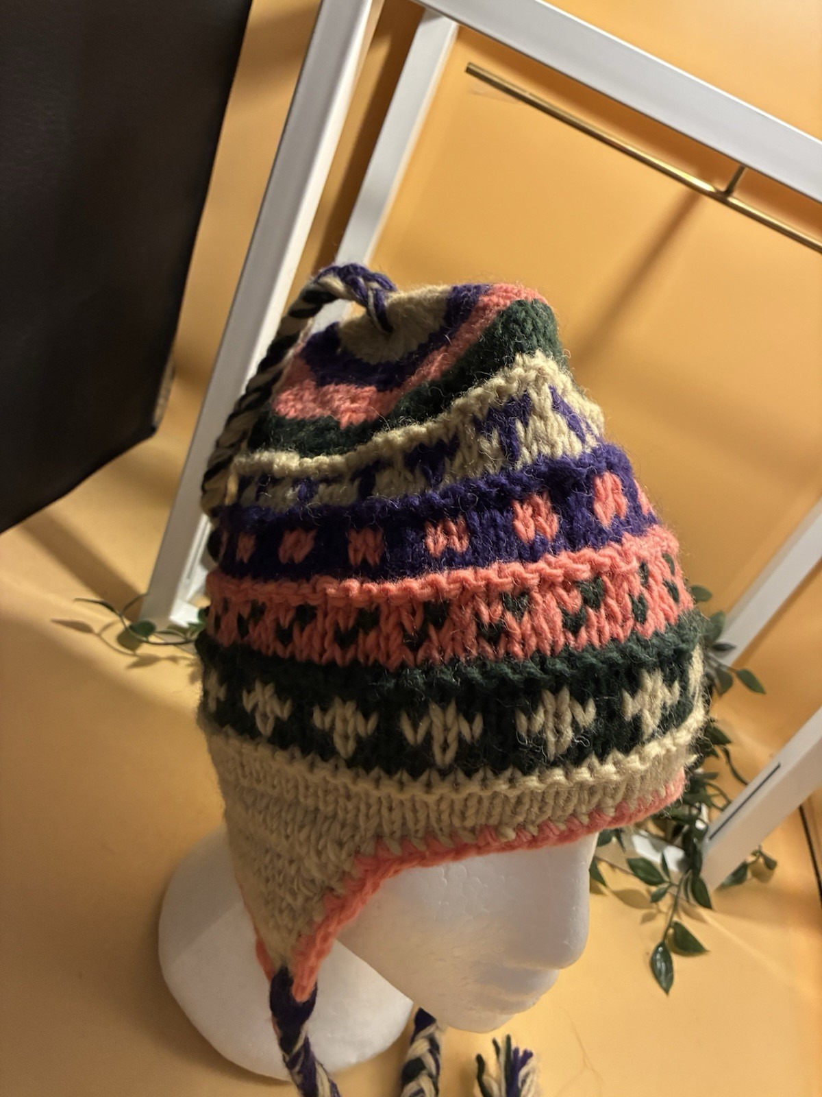 Peruvian Style: Funky Colours mix soft wooly hat