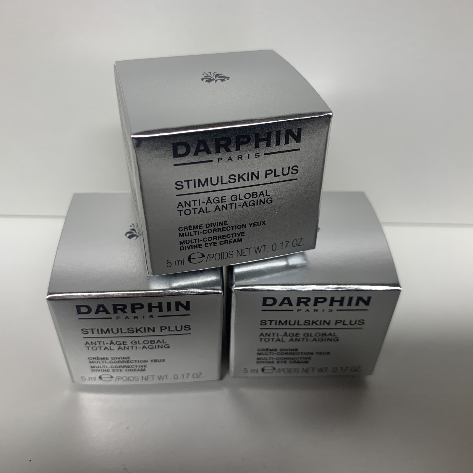 3 Darphin Stimulskin Plus Multi Corrective Divine Eye Cream 0.17oz/5ml each NIB
