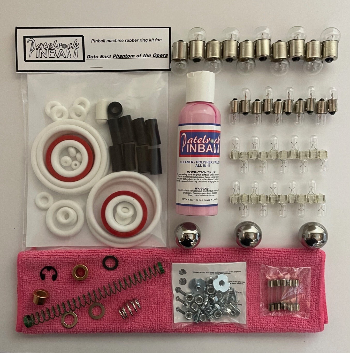 1990 Data East Phantom of the Opera Pinball Machine Maintenance Tune Up Kit