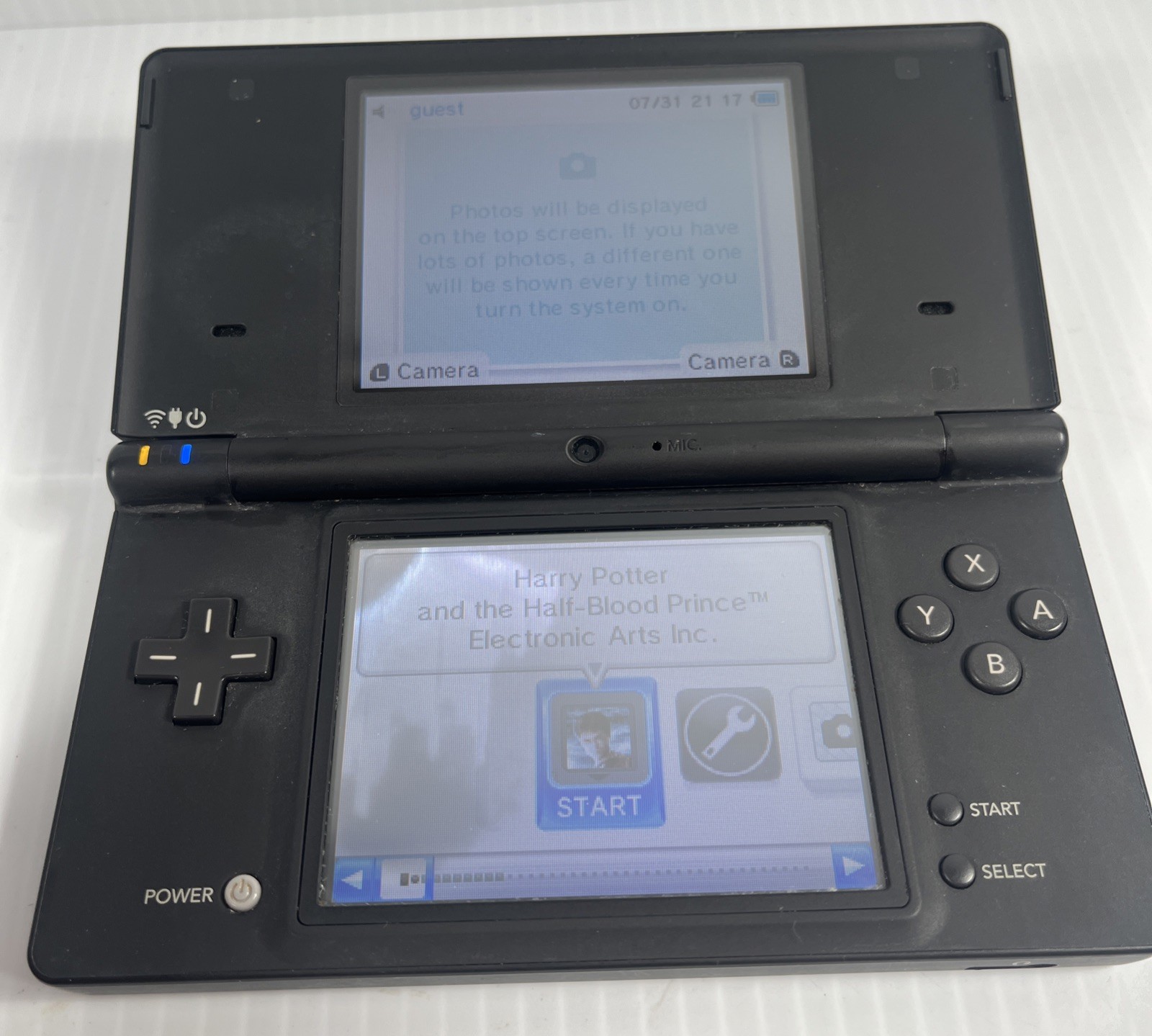 For Repair! Nintendo DSI Black Handheld Console Screen issues!Tested works.