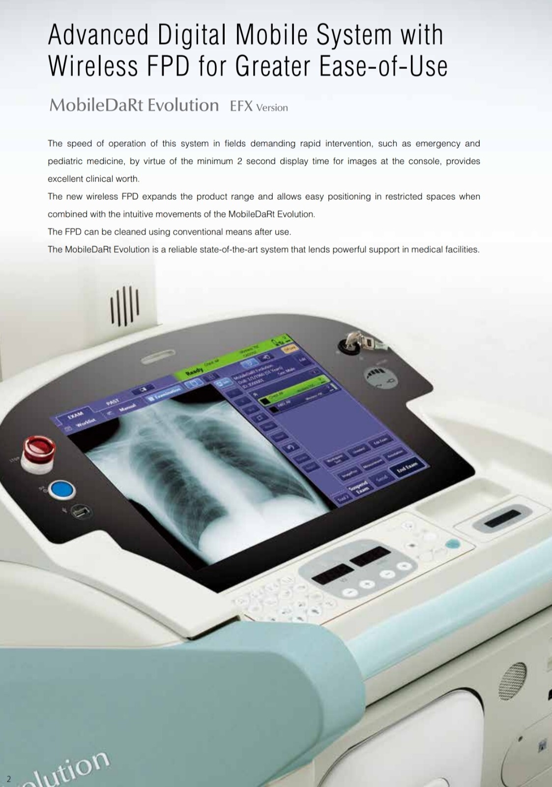 MobileArt Evolution MX7 SHIMADZU MobileDaRt Evolution mobile xray