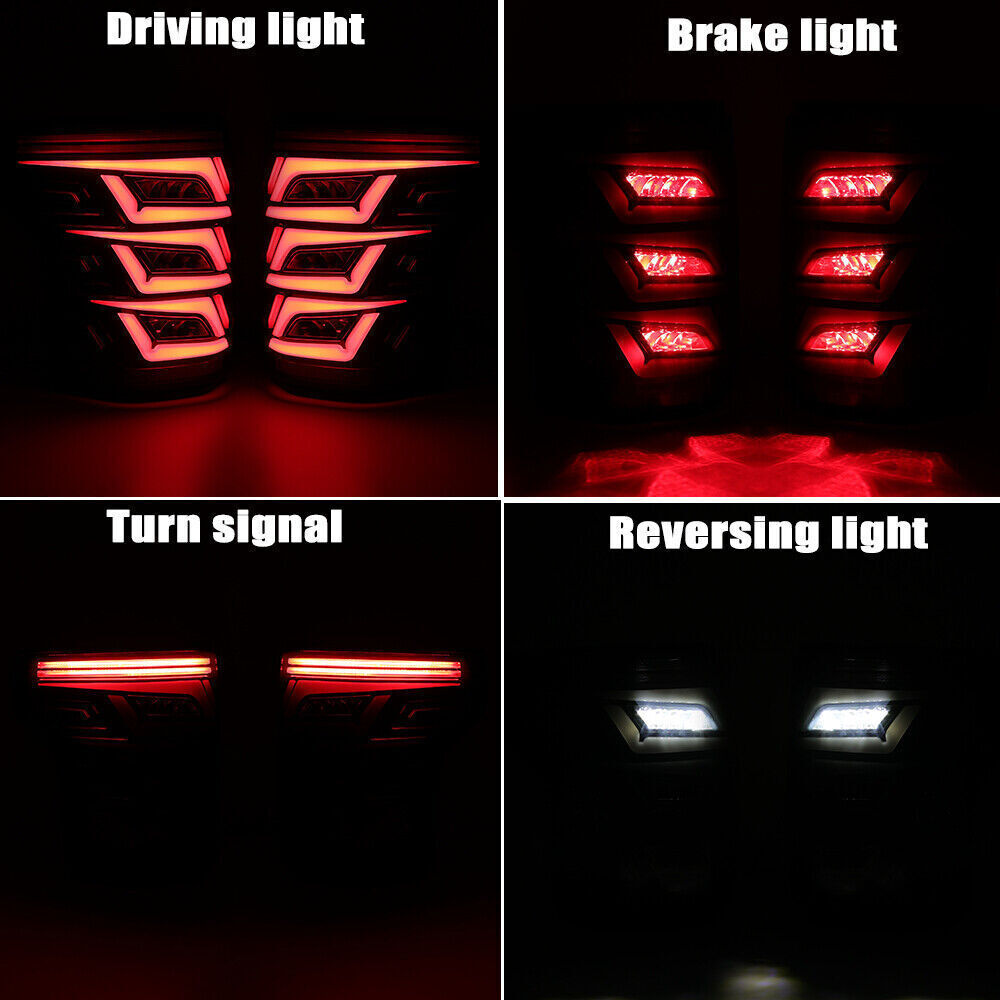 For 2015-20 Ford F150 Start-up Animation Rear Lamps Assembly LED Tail Lights US