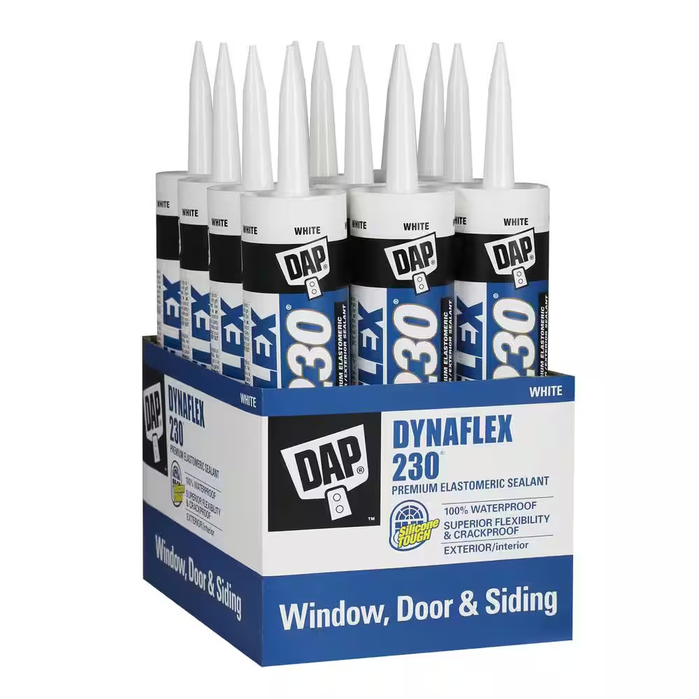 Dynaflex 230 10.1 Oz. White Premium Exterior/Interior Window, Door and Trim Seal
