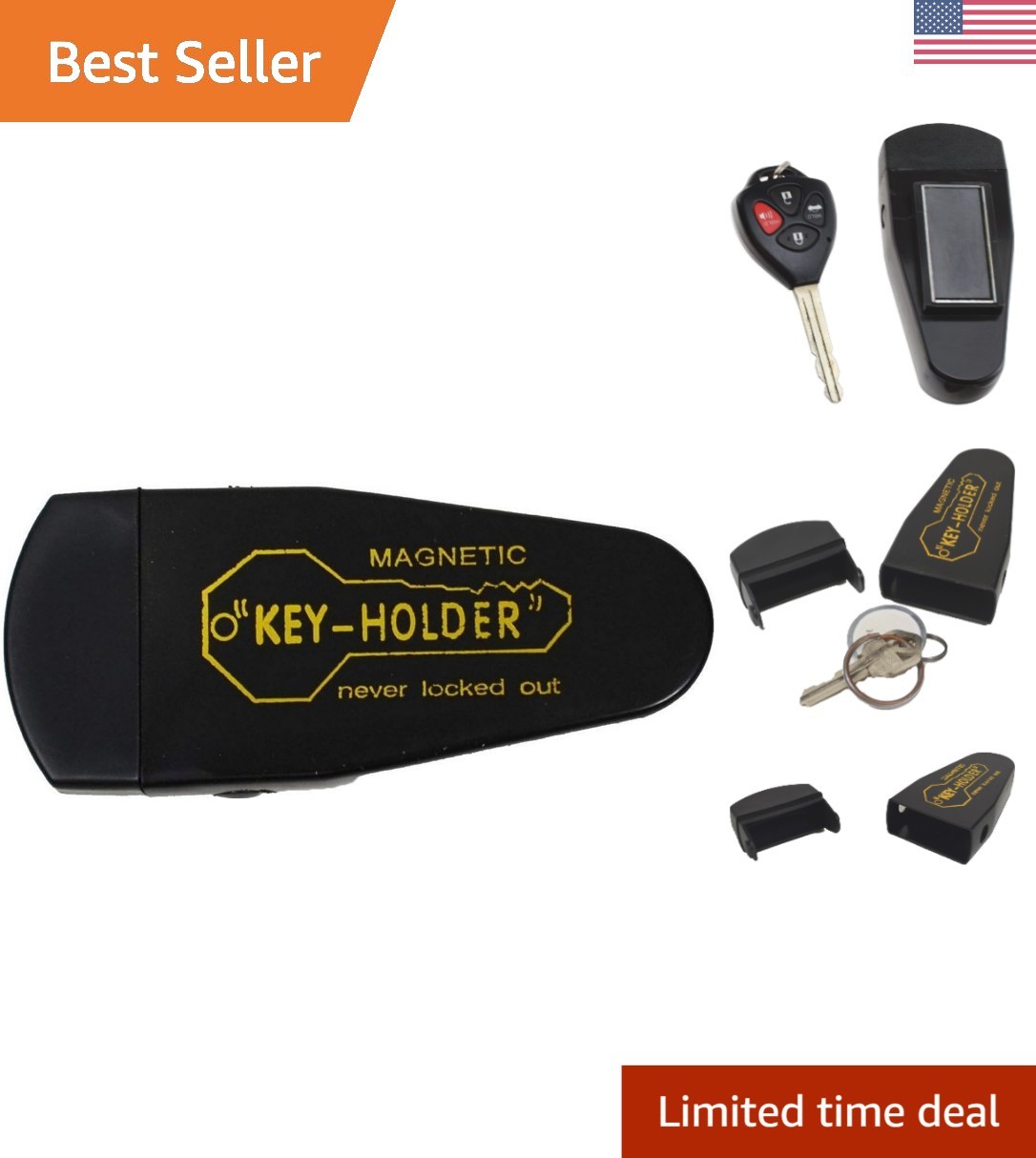 Extra-Large Magnetic Hide-A-Key Holder - Strong & Weather-Resistant Solution