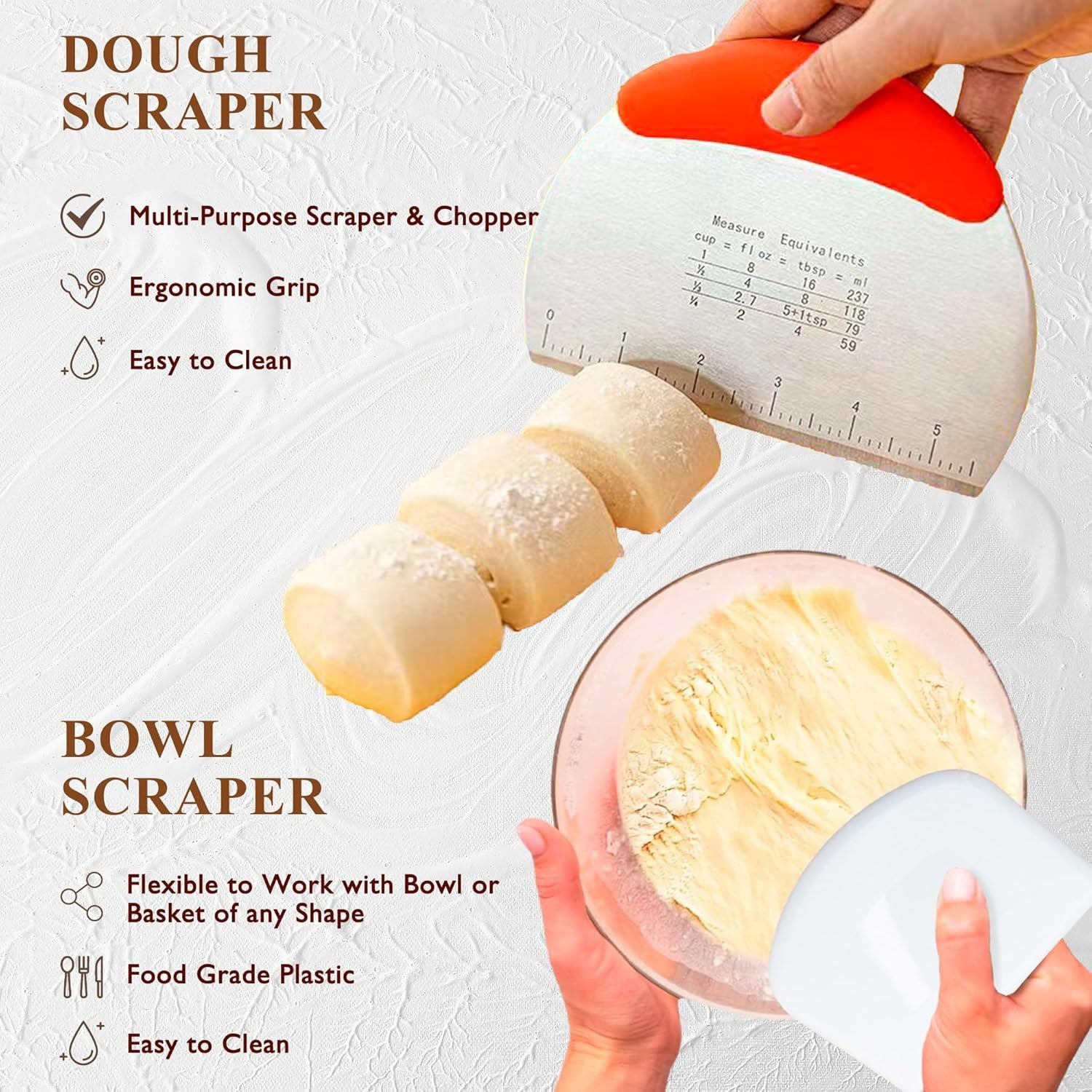 Bread Proofing Kit Sourdough Starter Jar Banneton Basket Baking Supplies