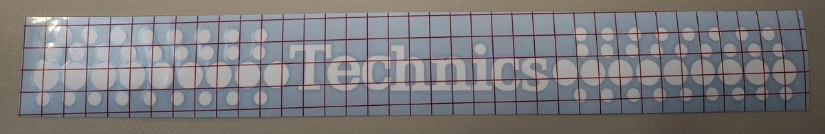 Technics decal 1200 DJ vinyl 18"x 2" 1210 mk2 mk3d mk5 sticker
