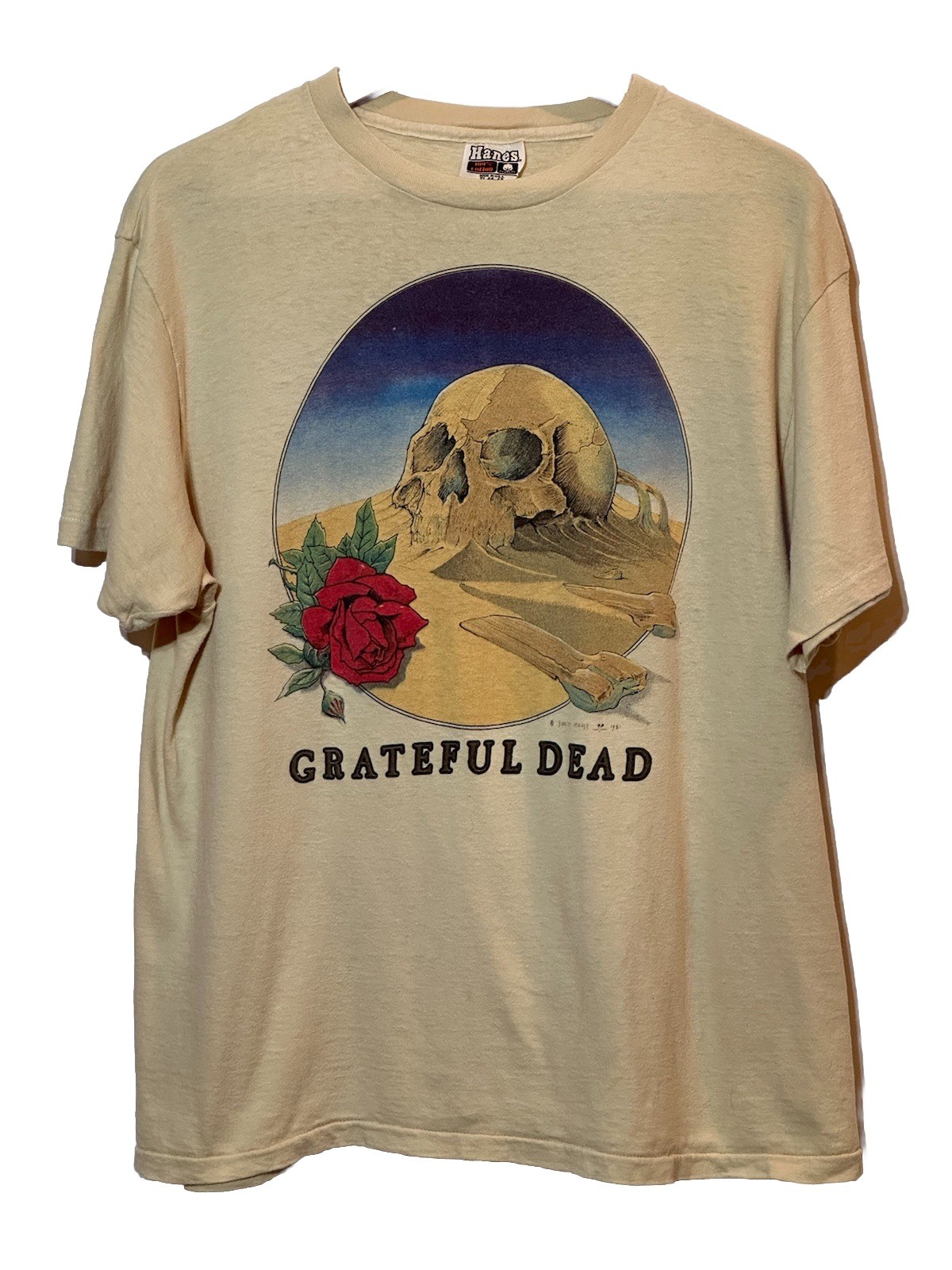 Grateful Dead Stanley Mouse 1981 European Tour XL T-shirt