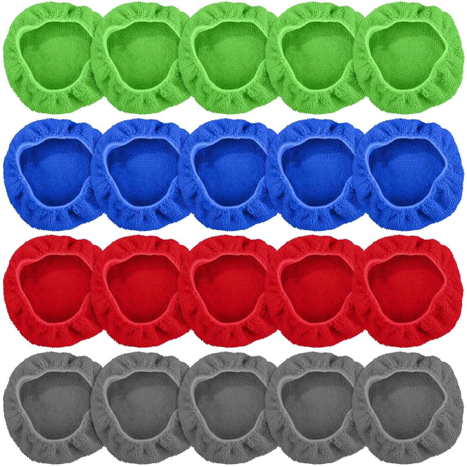 Tallew 20 Pack approx. 15 x 10 cm/ 6 x 4 inches, Green, Grey, Blue and Red