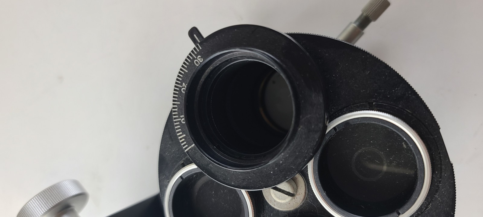 Nikon Phase Contrast Attachment For Vintage Black Inverted Microscope